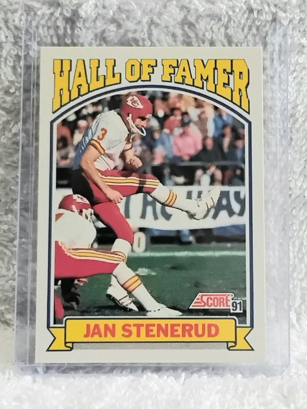 5/$20 Mint 1991 Score Jan Stenerud Hall of Famer NFL Card 670!!